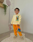 ست دورس و شلوار جلیبوم ترک طرح استیچ