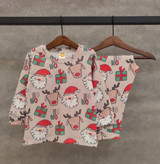 ست بلوز شلوار راحتی طرح بابانوئل ۱