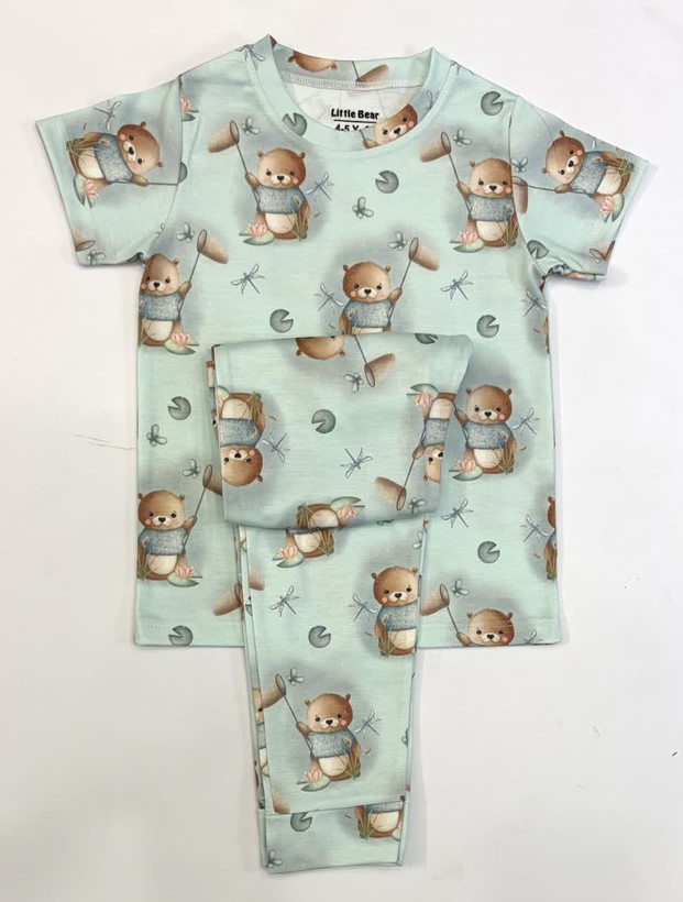 تخفیف ویژه ست تیشرت شلوار راحتی کودک کودک نوجوان little bear